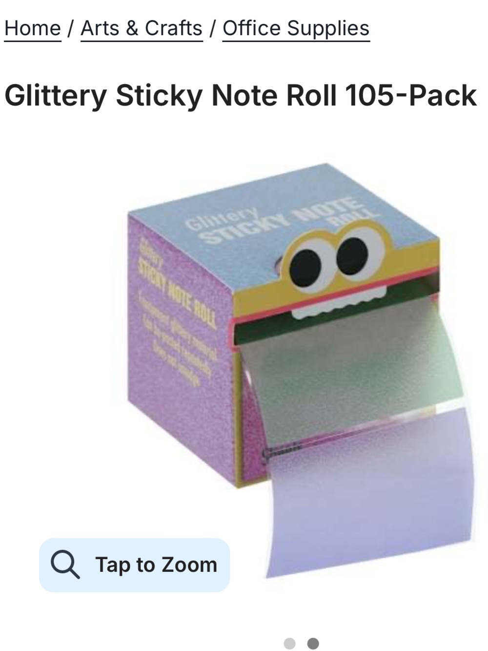 NIB * Viral * five below glitter sticky note roll 105 sheets 🤩